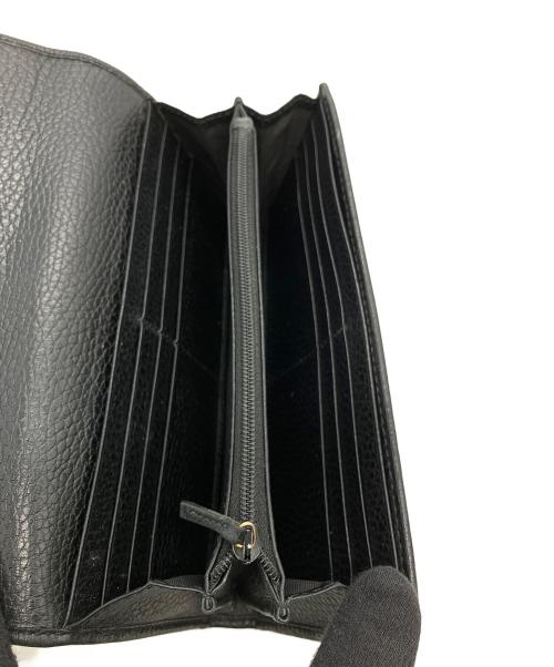 GUCCI（グッチ）GUCCI (グッチ) ダブルGコンチネンタルウォレット ブラックの古着・服飾アイテム