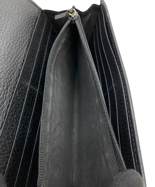 GUCCI（グッチ）GUCCI (グッチ) ダブルGコンチネンタルウォレット ブラックの古着・服飾アイテム