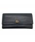 GUCCI（グッチ）の古着「ダブルGコンチネンタルウォレット」｜ブラック