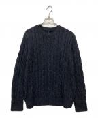 theoryセオリー）の古着「カシミヤ混ケーブルニット」｜グレー