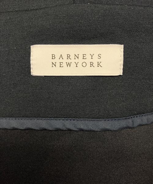 BARNEYS NEWYORK（バーニーズ・ニューヨーク）BARNEYS NEWYORK (バーニーズ・ニューヨーク) ダンボールニットフリルパーカー ネイビー サイズ:40の古着・服飾アイテム