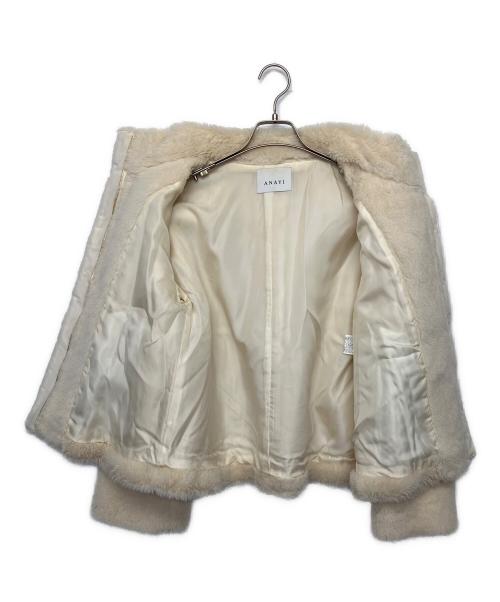 ANAYI（アナイ）ANAYI (アナイ) ボアジャケット アイボリー サイズ:36の古着・服飾アイテム