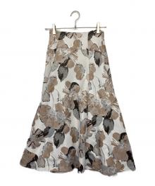 JUSGLITTY（ジャスグリッティー）の古着「フレアスカート」｜アイボリー