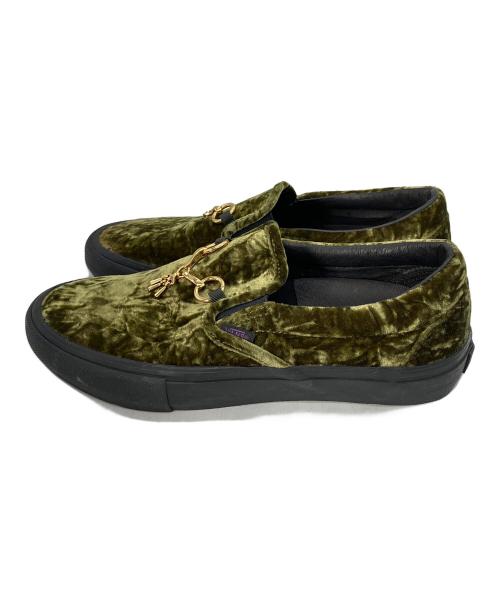 VANS（ヴァンズ）VANS (ヴァンズ) Needles (ニードルズ) スリッポン グリーン サイズ:26.5cmの古着・服飾アイテム