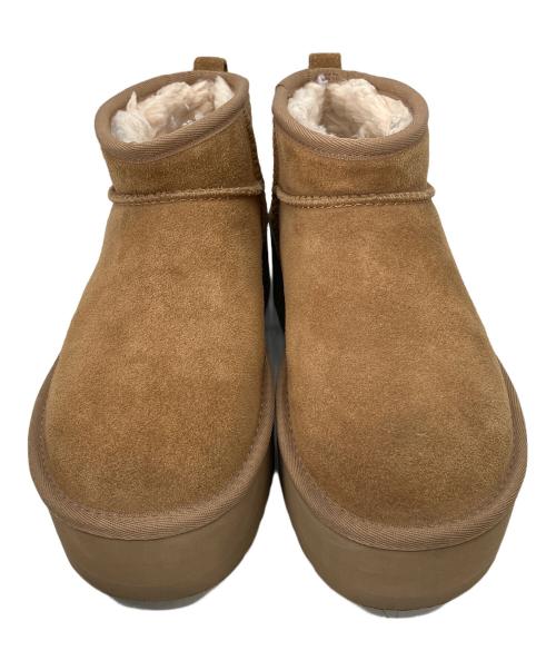 UGG（アグ）UGG (アグ) Classic Ultra Mini Platform　ショートブーツ ブラウン サイズ:24cmの古着・服飾アイテム