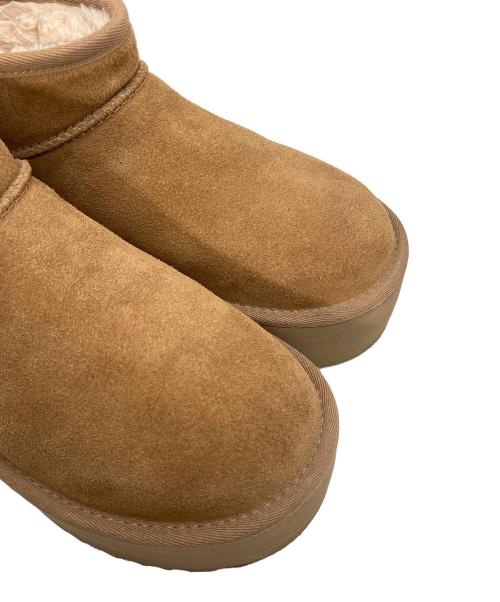 UGG（アグ）UGG (アグ) Classic Ultra Mini Platform　ショートブーツ ブラウン サイズ:24cmの古着・服飾アイテム