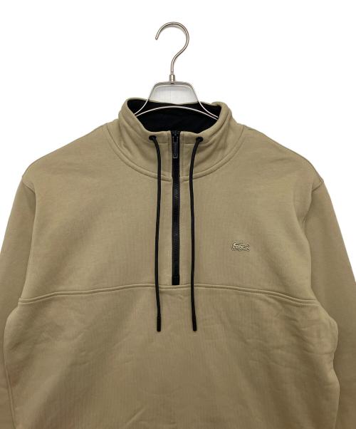 LACOSTE（ラコステ）LACOSTE (ラコステ) ハーフジップスウェット ベージュ サイズ:4の古着・服飾アイテム