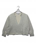 SLOBE IENAスローブ イエナ）の古着「Vネックスウェットプルオーバー」｜アイボリー