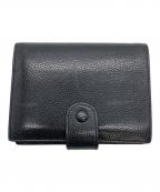 CHANELシャネル）の古着「マトラッセ　2つ折り財布」｜ブラック