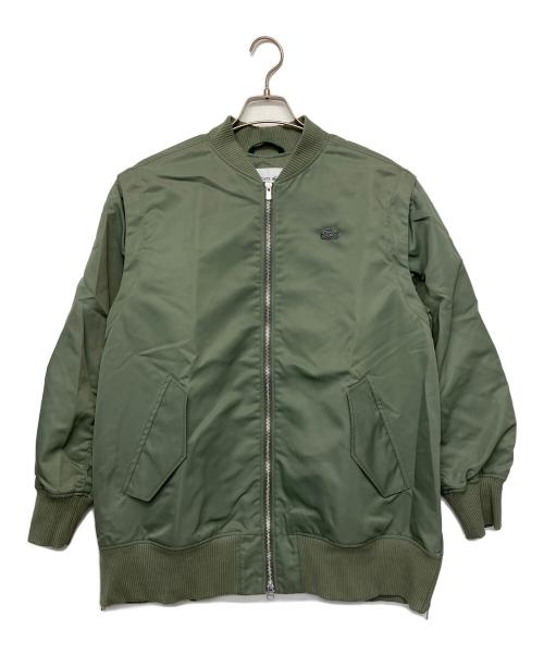 LACOSTE（ラコステ）LACOSTE (ラコステ) デタッチャブルスリーブボンバージャケット オリーブ サイズ:36の古着・服飾アイテム