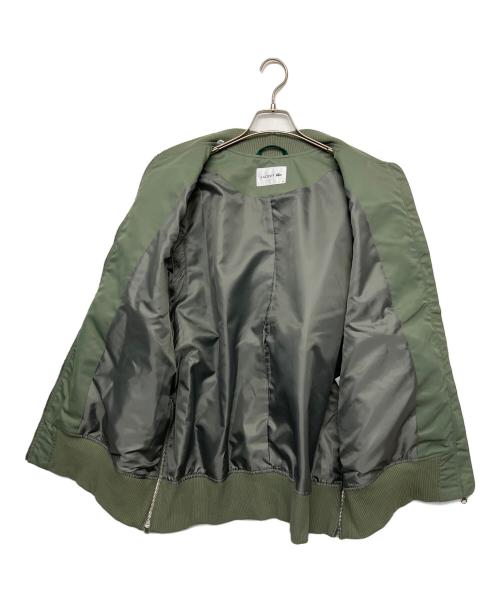 LACOSTE（ラコステ）LACOSTE (ラコステ) デタッチャブルスリーブボンバージャケット オリーブ サイズ:36の古着・服飾アイテム