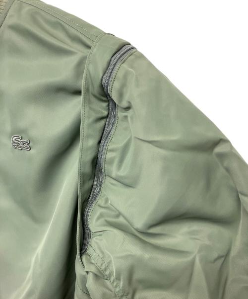 LACOSTE（ラコステ）LACOSTE (ラコステ) デタッチャブルスリーブボンバージャケット オリーブ サイズ:36の古着・服飾アイテム