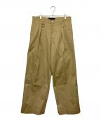 TARO HORIUCHIタロウホリウチ）の古着「Semi-Wide Tailored Pants」｜ブラウン