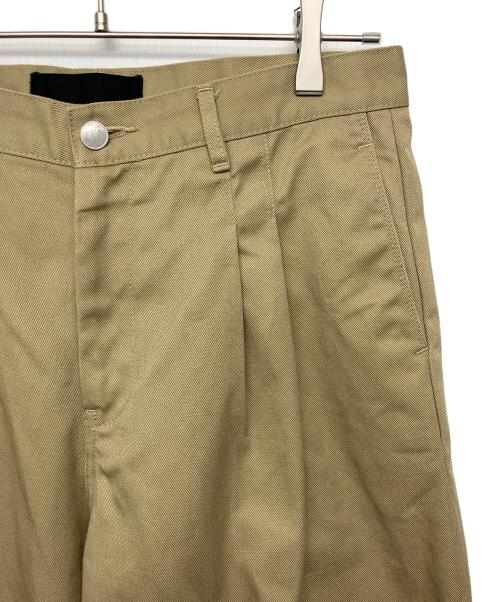 TARO HORIUCHI（タロウホリウチ）TARO HORIUCHI (タロウホリウチ) Semi-Wide Tailored Pants ブラウン サイズ:48の古着・服飾アイテム