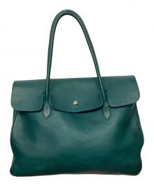 Boosters（ブースターズ）の古着「レザートートバッグ」｜グリーン