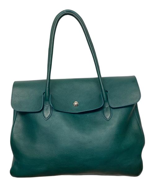 Boosters（ブースターズ）Boosters (ブースターズ) レザートートバッグ グリーンの古着・服飾アイテム