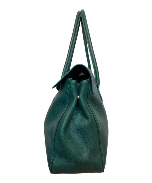 Boosters（ブースターズ）Boosters (ブースターズ) レザートートバッグ グリーンの古着・服飾アイテム