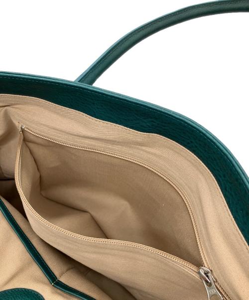 Boosters（ブースターズ）Boosters (ブースターズ) レザートートバッグ グリーンの古着・服飾アイテム