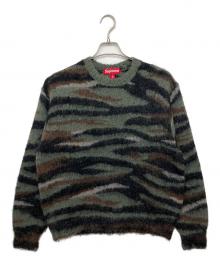 SUPREME（シュプリーム）の古着「FW25 Brushed Mohair Sweater」｜ブラック×グリーン