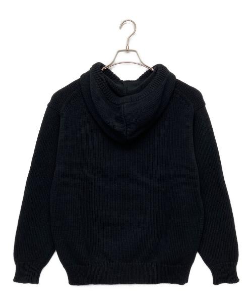 KENZO（ケンゾー）KENZO (ケンゾー) VERDY (ヴェルディ) KNIT PULLOVER HOODIE プルオーバーニット ブラック サイズ:Sの古着・服飾アイテム