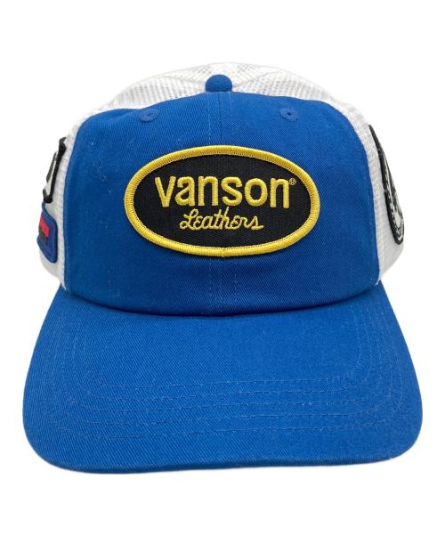 SUPREME（シュプリーム）SUPREME (シュプリーム) Hysteric Glamour (ヒステリックグラマー) メッシュキャップ ブルー×ホワイトの古着・服飾アイテム