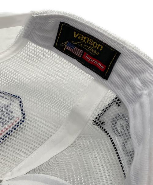 SUPREME（シュプリーム）SUPREME (シュプリーム) Hysteric Glamour (ヒステリックグラマー) メッシュキャップ ブルー×ホワイトの古着・服飾アイテム