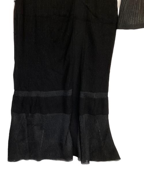 Snidel（スナイデル）Snidel (スナイデル) シアーブロッキングワンショルワンピ ブラック サイズ:Free 未使用品の古着・服飾アイテム