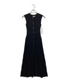 FRAY ID（フレイ アイディー）の古着「ノースリーブニットワンピース ※スカーフ無し」｜ブラック