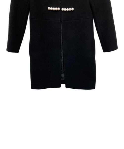 YOKO CHAN（ヨーコチャン）YOKO CHAN (ヨーコチャン) パールノーカラーコート ブラック サイズ:36の古着・服飾アイテム