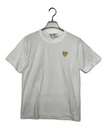 PLAY COMME des GARCONS（プレイコムデギャルソン）の古着「GOLD HEART T-SHIRT」｜ホワイト