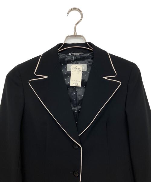 MaxMara（マックスマーラ）MaxMara (マックスマーラ) パイピングジャケット ネイビー サイズ:44 未使用品の古着・服飾アイテム