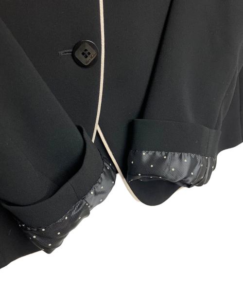 MaxMara（マックスマーラ）MaxMara (マックスマーラ) パイピングジャケット ネイビー サイズ:44 未使用品の古着・服飾アイテム