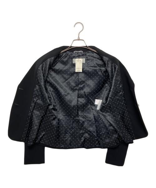 MaxMara（マックスマーラ）MaxMara (マックスマーラ) パイピングジャケット ネイビー サイズ:44 未使用品の古着・服飾アイテム