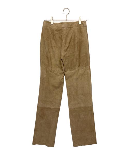 'S Max Mara（エスマックスマーラ）'S Max Mara (エスマックスマーラ) スウェード　パンツ ベージュ サイズ:42の古着・服飾アイテム