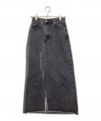 Ameriアメリ）の古着「DENIM DOCKING COMBINE SKIRT」｜グレー