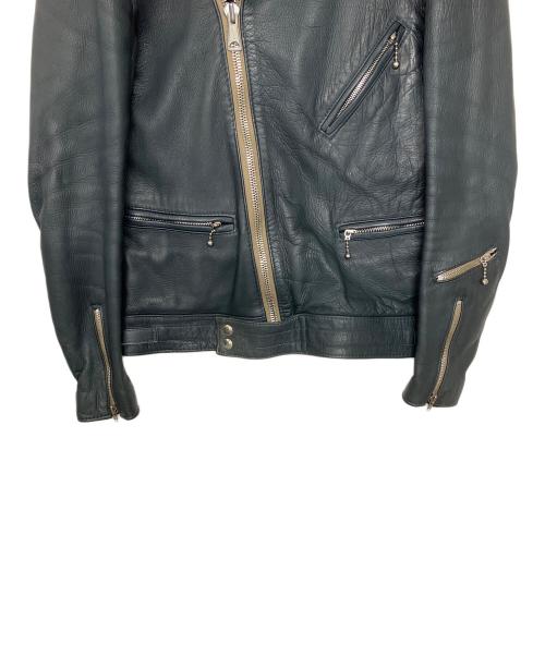 AVIAKIT（エイヴィアキット）AVIAKIT (エイヴィアキット) Lewis Leathers (ルイスレザース) THE REAL McCOY'S (ザ・リアルマッコイズ) ダブルライダースジャケット ネイビー サイズ:38の古着・服飾アイテム