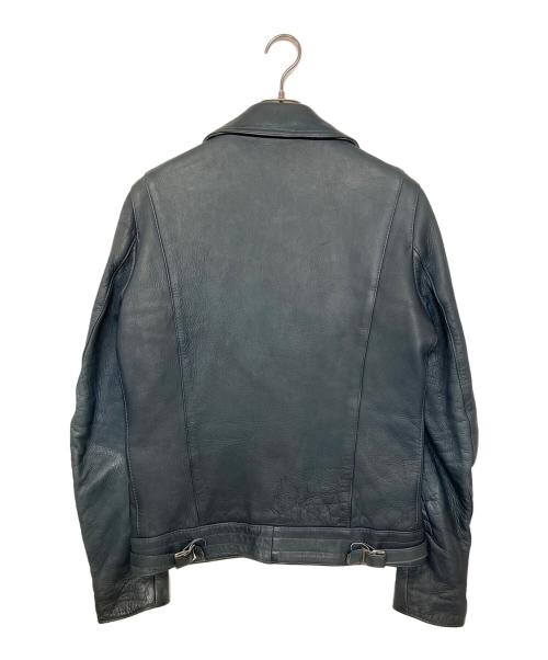AVIAKIT（エイヴィアキット）AVIAKIT (エイヴィアキット) Lewis Leathers (ルイスレザース) THE REAL McCOY'S (ザ・リアルマッコイズ) ダブルライダースジャケット ネイビー サイズ:38の古着・服飾アイテム
