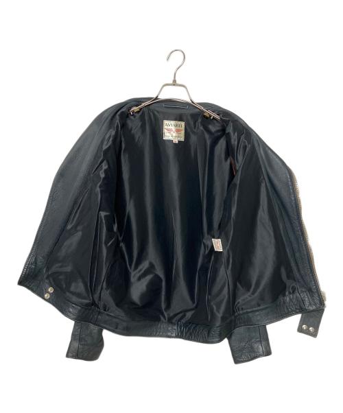 AVIAKIT（エイヴィアキット）AVIAKIT (エイヴィアキット) Lewis Leathers (ルイスレザース) THE REAL McCOY'S (ザ・リアルマッコイズ) ダブルライダースジャケット ネイビー サイズ:38の古着・服飾アイテム