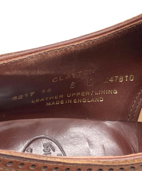 Crockett & Jones（クロケット＆ジョーンズ）Crockett & Jones (クロケット＆ジョーンズ) ウィングチップシューズ ブラウン サイズ:6Dの古着・服飾アイテム