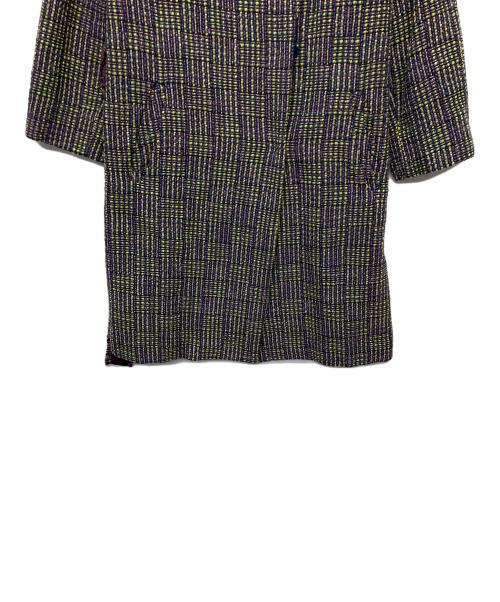 Sybilla（シビラ）Sybilla (シビラ) チェック　コート グリーン×パープル サイズ:Mの古着・服飾アイテム