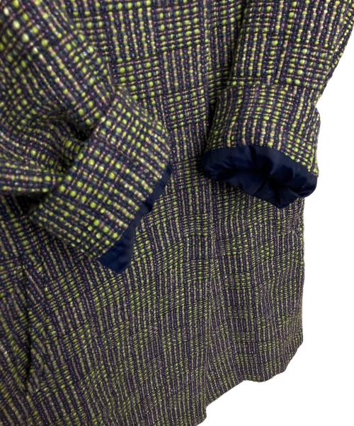 Sybilla（シビラ）Sybilla (シビラ) チェック　コート グリーン×パープル サイズ:Mの古着・服飾アイテム