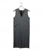 green label relaxingグリーンレーベルリラクシング）の古着「ジャンパースカート」｜グレー