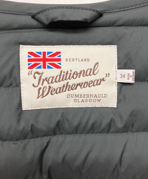 Traditional Weatherwear（トラディショナルウェザーウェア）Traditional Weatherwear (トラディショナルウェザーウェア) ダウンコート ネイビー サイズ:34の古着・服飾アイテム