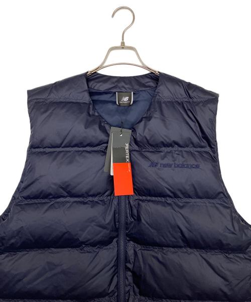 NEW BALANCE（ニューバランス）NEW BALANCE (ニューバランス) MET24 Down Vest ネイビー サイズ:XL 未使用品の古着・服飾アイテム