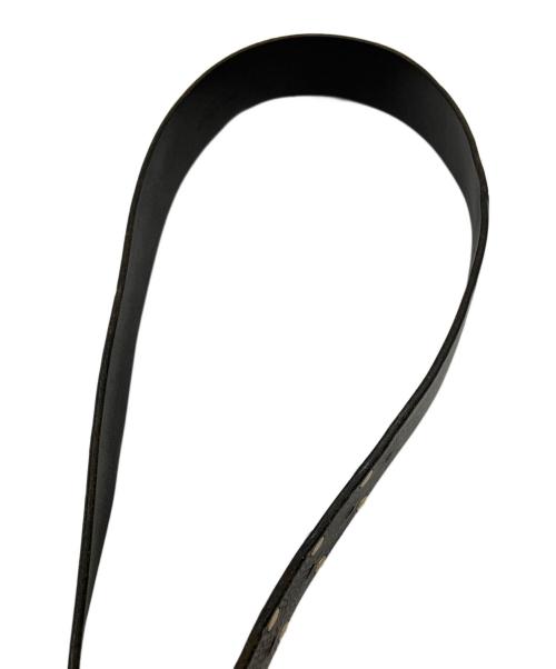 DOLCE & GABBANA（ドルチェ＆ガッバーナ）DOLCE & GABBANA (ドルチェ＆ガッバーナ) レザーベルト バロックエンジェルロゴバックル ブラック サイズ:95cmの古着・服飾アイテム