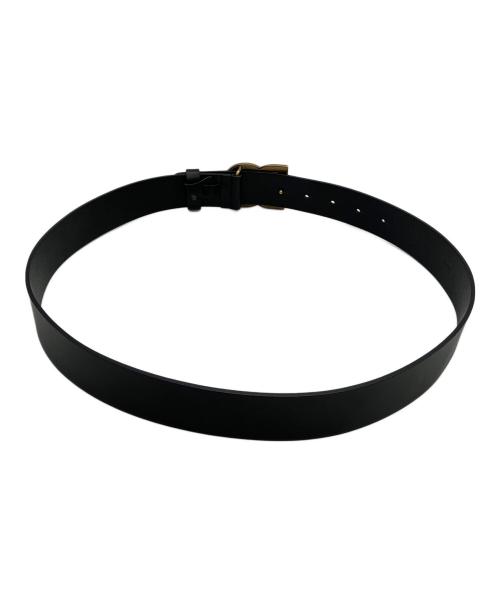 DOLCE & GABBANA（ドルチェ＆ガッバーナ）DOLCE & GABBANA (ドルチェ＆ガッバーナ) レザーベルト バックルDG ブラック サイズ:85cmの古着・服飾アイテム