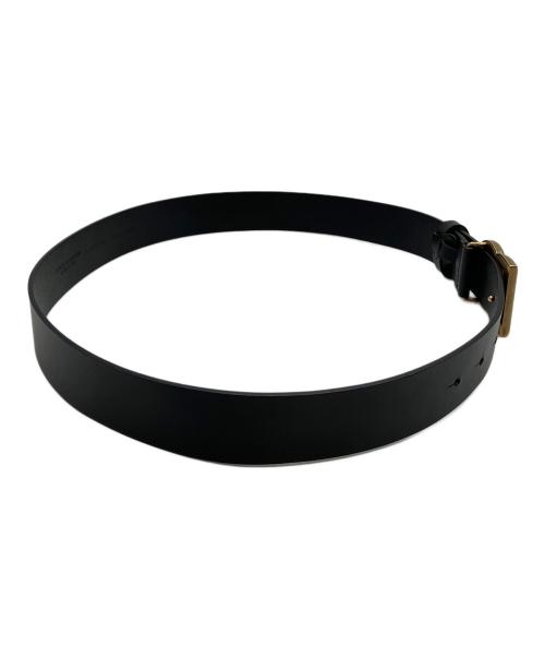 DOLCE & GABBANA（ドルチェ＆ガッバーナ）DOLCE & GABBANA (ドルチェ＆ガッバーナ) レザーベルト バックルDG ブラック サイズ:85cmの古着・服飾アイテム