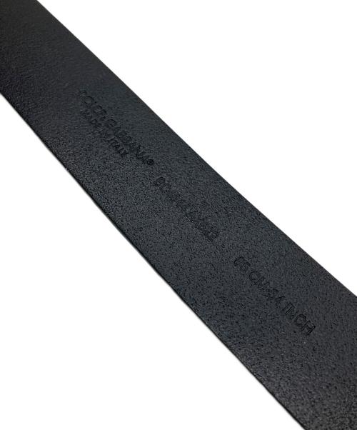 DOLCE & GABBANA（ドルチェ＆ガッバーナ）DOLCE & GABBANA (ドルチェ＆ガッバーナ) レザーベルト バックルDG ブラック サイズ:85cmの古着・服飾アイテム