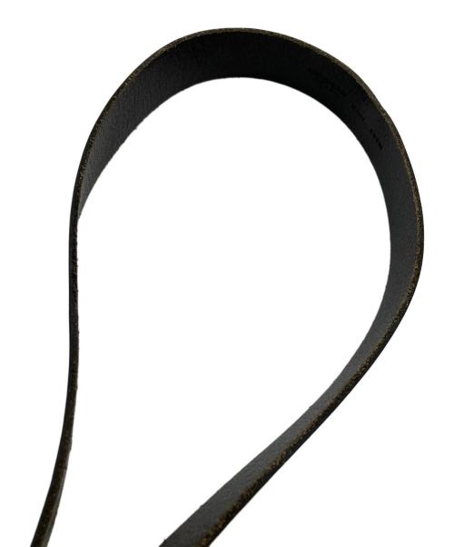 DOLCE & GABBANA（ドルチェ＆ガッバーナ）DOLCE & GABBANA (ドルチェ＆ガッバーナ) レザーベルト バックルメタルプレート ブラック サイズ:85cmの古着・服飾アイテム