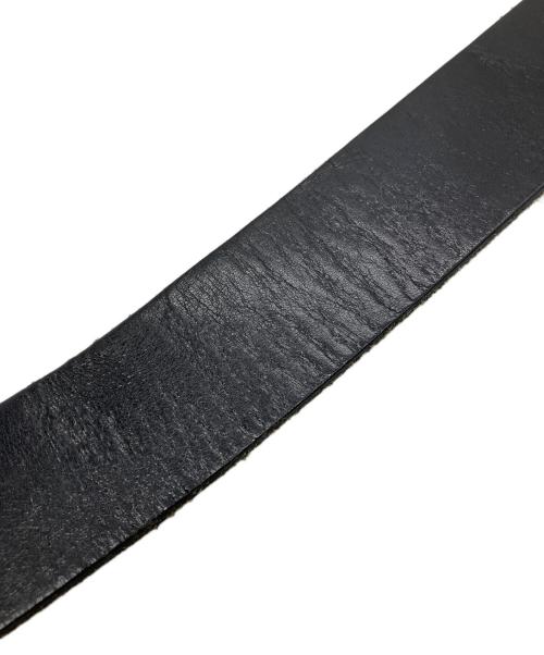 DOLCE & GABBANA（ドルチェ＆ガッバーナ）DOLCE & GABBANA (ドルチェ＆ガッバーナ) レザーベルト バックルメタルプレート ブラック サイズ:85cmの古着・服飾アイテム